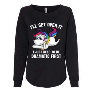 Funny Unicorn Lover Gift Cute Drama Queen Cute Gift Womens California Wash Sweatshirt