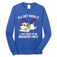 Funny Unicorn Lover Gift Cute Drama Queen Cute Gift Long Sleeve Shirt