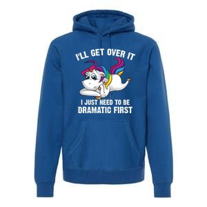 Funny Unicorn Lover Gift Cute Drama Queen Cute Gift Premium Hoodie