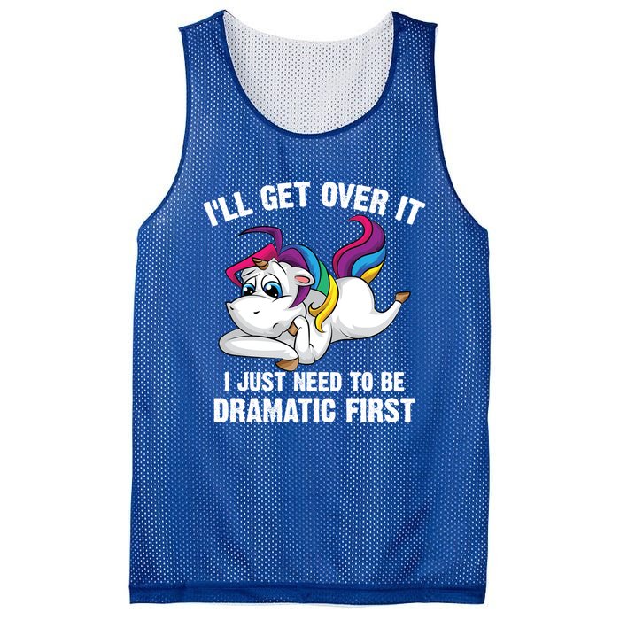 Funny Unicorn Lover Gift Cute Drama Queen Cute Gift Mesh Reversible Basketball Jersey Tank