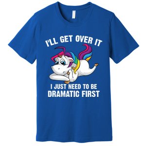 Funny Unicorn Lover Gift Cute Drama Queen Cute Gift Premium T-Shirt