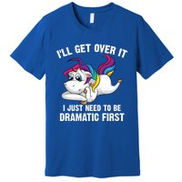 Funny Unicorn Lover Gift Cute Drama Queen Cute Gift Premium T-Shirt