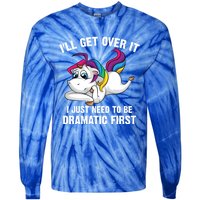 Funny Unicorn Lover Gift Cute Drama Queen Cute Gift Tie-Dye Long Sleeve Shirt