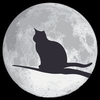 Full Moon Cat Silhouette Halloween Cooling Performance Crew T-Shirt