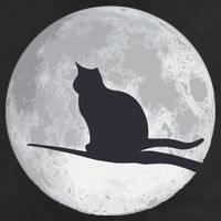 Full Moon Cat Silhouette Halloween Adult Drive Performance Visor
