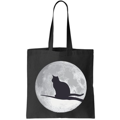 Full Moon Cat Silhouette Halloween Bag