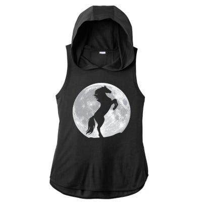 Full Moon Horse Ladies PosiCharge Tri-Blend Wicking Draft Hoodie Tank