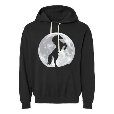 Full Moon Horse Garment-Dyed Fleece Hoodie