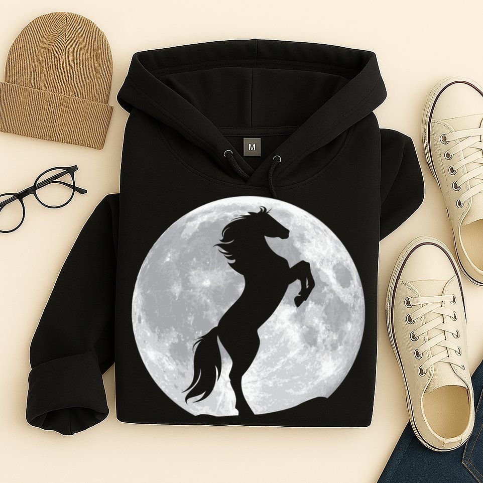 Full Moon Horse Hoodie