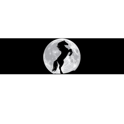 Full Moon Horse Bumper Sticker