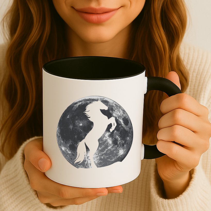 Full Moon Horse Mug