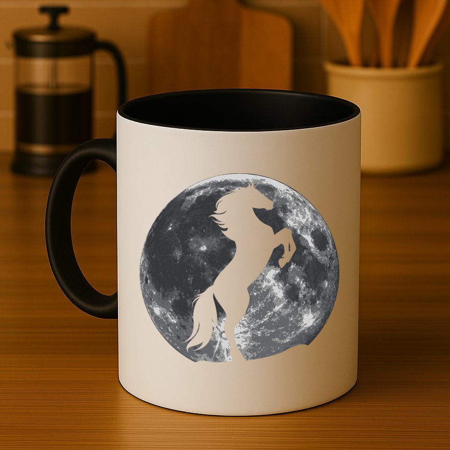 Full Moon Horse Mug