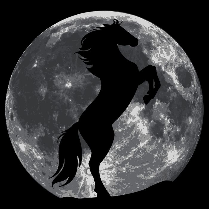 Full Moon Horse Mug