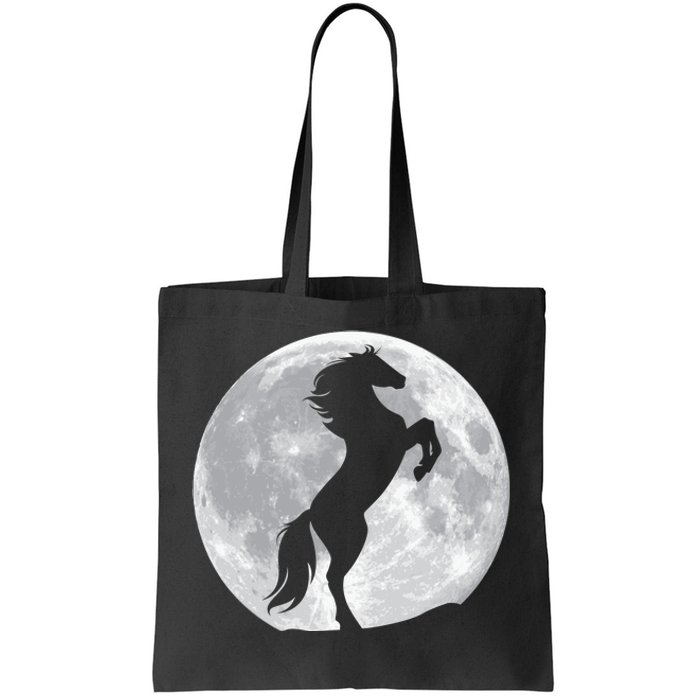 Full Moon Horse Tote Bag