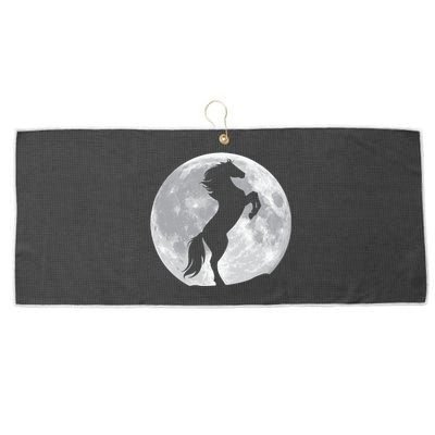 Full Moon Horse Large Microfiber Waffle Golf Towel