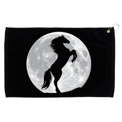 Full Moon Horse Grommeted Golf Towel