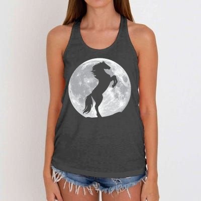 Full Moon Horse Women's Knotted Racerback Tank