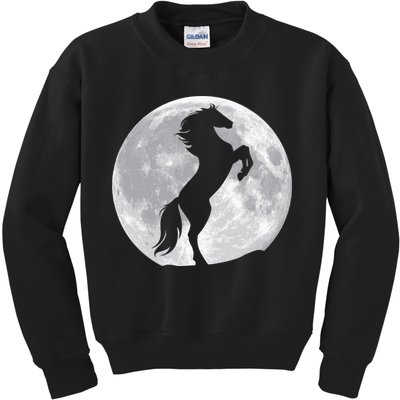 Full Moon Horse Kids Sweatshirt