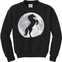 Full Moon Horse Kids Sweatshirt