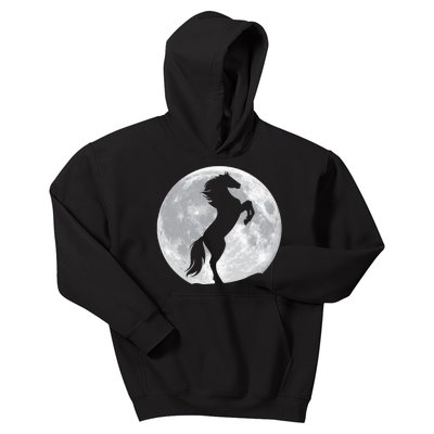 Full Moon Horse Kids Hoodie