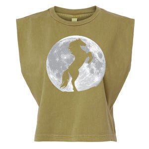 Full Moon Horse Garment-Dyed Women's Muscle Tee