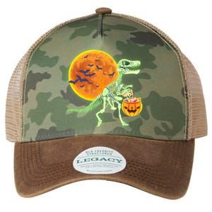 Full Moon T-Rex Dinosaur Skeleton Candy Legacy Tie Dye Trucker Hat