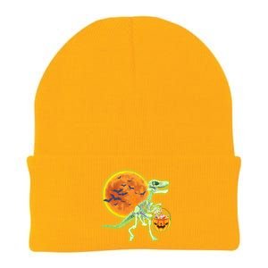 Full Moon T-Rex Dinosaur Skeleton Candy Knit Cap Winter Beanie