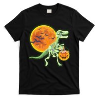 Full Moon T-Rex Dinosaur Skeleton Candy T-Shirt