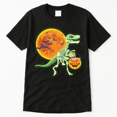 Full Moon T-Rex Dinosaur Skeleton Candy Tall T-Shirt