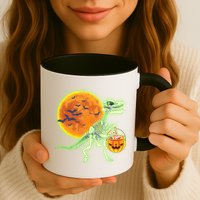 Full Moon T-Rex Dinosaur Skeleton Candy Mug
