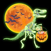 Full Moon T-Rex Dinosaur Skeleton Candy Mug