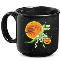 Full Moon T-Rex Dinosaur Skeleton Candy 15oz Campfire Ceramic Mug