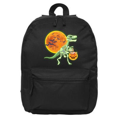 Full Moon T-Rex Dinosaur Skeleton Candy 16 in Basic Backpack