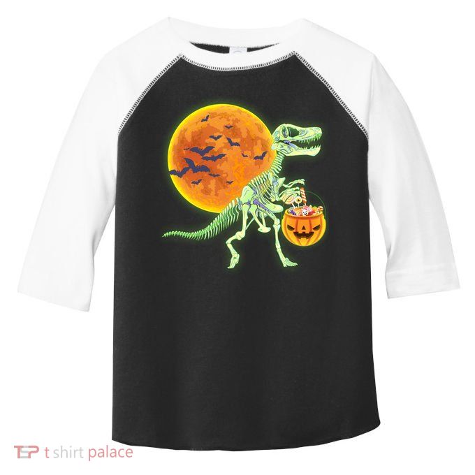 Full Moon T-Rex Dinosaur Skeleton Candy Toddler Fine Jersey T-Shirt