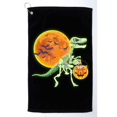 Full Moon T-Rex Dinosaur Skeleton Candy Golf Towel