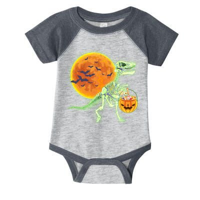 Full Moon T-Rex Dinosaur Skeleton Candy Infant Baby Jersey Bodysuit