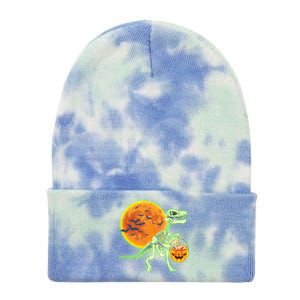 Full Moon T-Rex Dinosaur Skeleton Candy Tie Dye 12in Knit Beanie