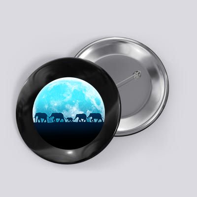 Full Moon With Elephant Family Button