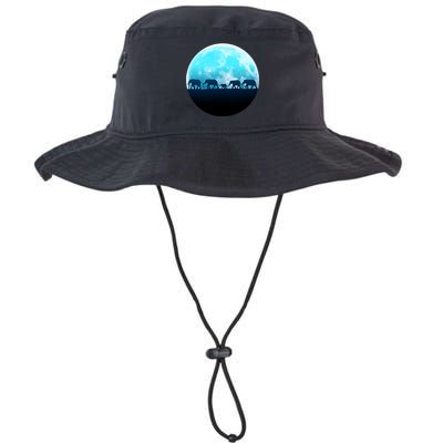 Full Moon With Elephant Family Bucket Hat
