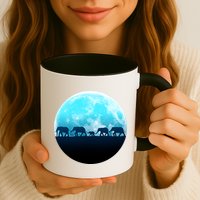 Full Moon With Elephant Family Mug