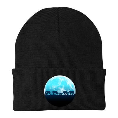 Full Moon With Elephant Family Beanie