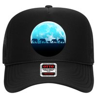 Full Moon With Elephant Family Hat