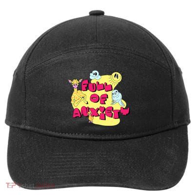 Full Of Anxiety 7-Panel Snapback Hat