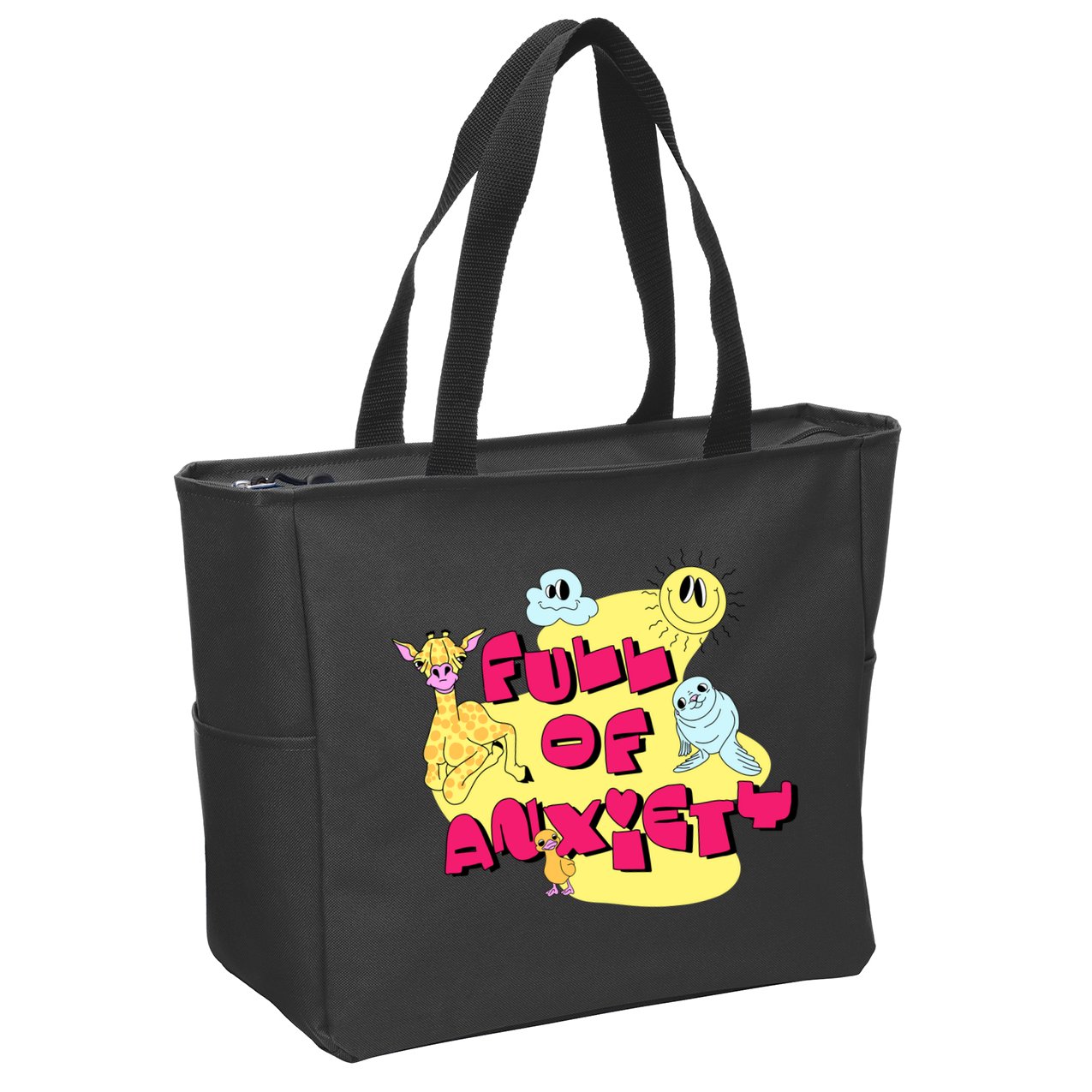 Full Of Anxiety Zip Tote Bag