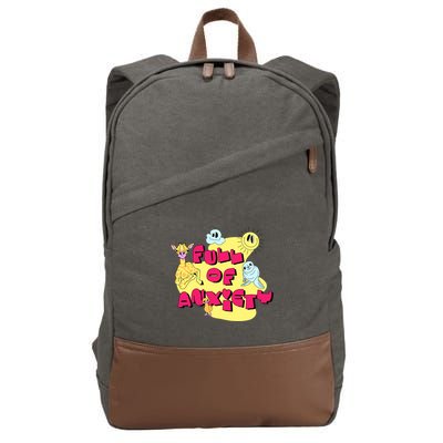Full Of Anxiety Cotton Canvas Backpack