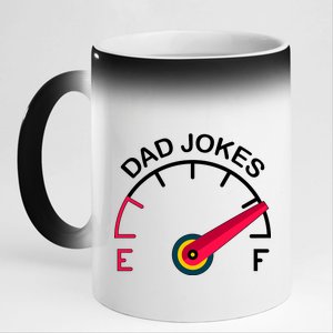 Full Of Dad Jokes 11oz Black Color Changing Mug