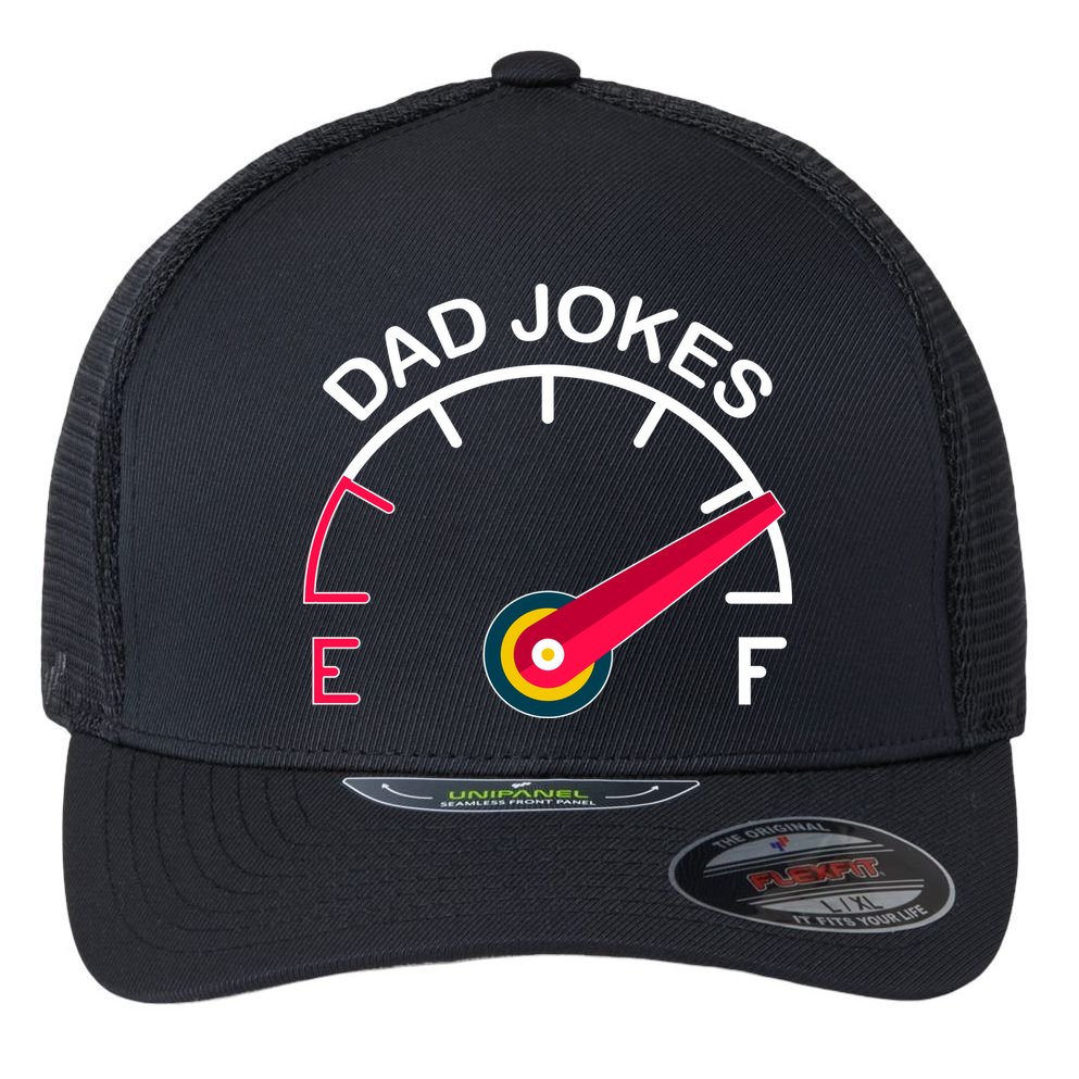 Full Of Dad Jokes Flexfit Unipanel Trucker Cap