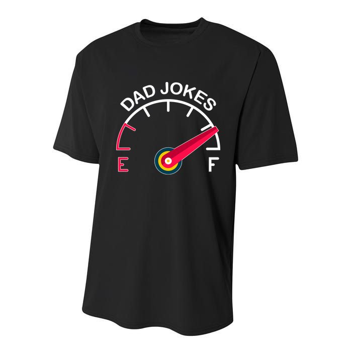 Full Of Dad Jokes Youth Performance Sprint T-Shirt