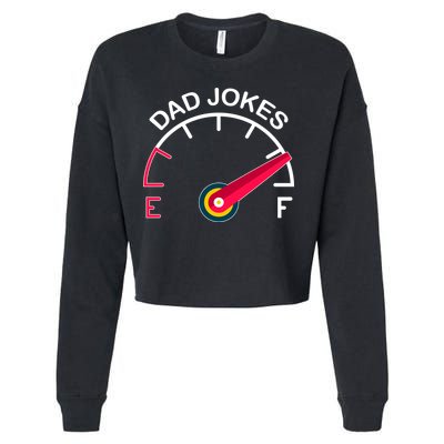 Full Of Dad Jokes Cropped Pullover Crew