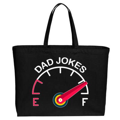 Full Of Dad Jokes Cotton Canvas Jumbo Tote